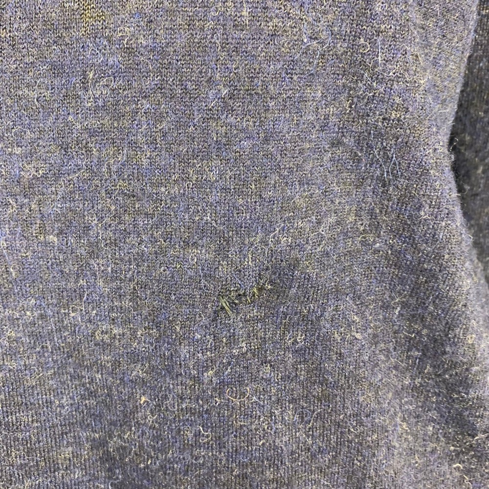 Peruvian Connection Heather Sweater S Alpaca Scoop Solid Knit Long sleeve P17 - Picture 3 of 8